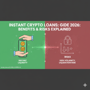 Instant Crypto Loans, Crypto Lending Benefits, Crypto Loan Risks, Blockchain Liquidity, Digital Asset Loans, Crypto Borrowing Guide 2026, DeFi Lending Risks, Liquidation Protection, Fast Crypto Credit, Cryptocurrency Finance