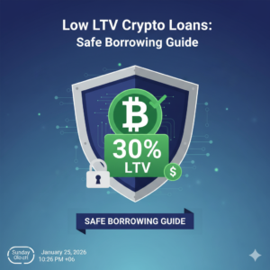 Low LTV Crypto Loans, Safe Crypto Borrowing, Liquidation Risk Management, Crypto Loan-to-Value, Bitcoin Collateral, DeFi Security 2026, Over-collateralized Loans, Stablecoin Credit, Crypto Wealth Preservation, Secure Lending Platforms,