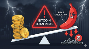 Bitcoin loan risks, crypto loan risks, Bitcoin collateral risk, BTC loan liquidation risk, crypto lending dangers, 247btcloan security,
