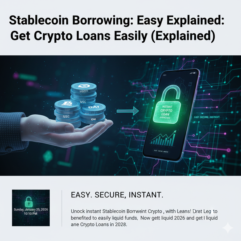 Stablecoin Borrowing, Crypto Loans, DeFi Lending, USDT Loans, USDC Borrowing, Crypto Asset Management, Decentralized Finance 2026, Crypto Liquidity, Blockchain Loans, Instant Crypto Credit ,